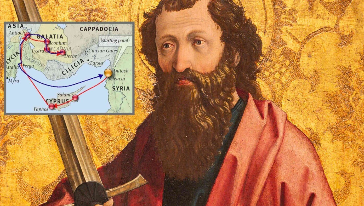 Scholars Now Believe Paul Used Handy Map In Back Of Study Bible To See Where He Should Go Next