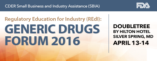 REdI Generic Drugs Forum 2015 REdI Generic Drugs Forum 2015