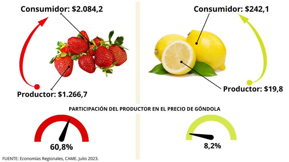 Los precios de los agroalimentos se multiplicaron por 3,4 veces en julio entre origen y destino 4 image