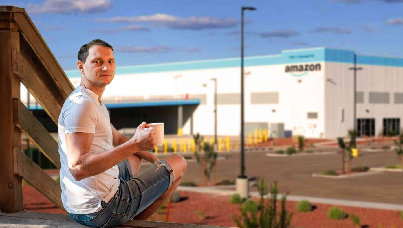 Husband Grows Concerned As Amazon Opens Warehouse Location In Front Yard