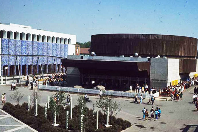 A photo of a pavilion from Expo 67.