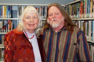 Norma West Linder and James Deahl travelling together on their literary journey.
