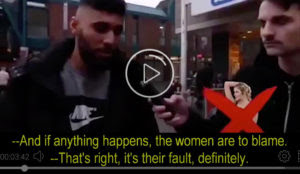 Muslim men on the street in Germany share their views on rape
