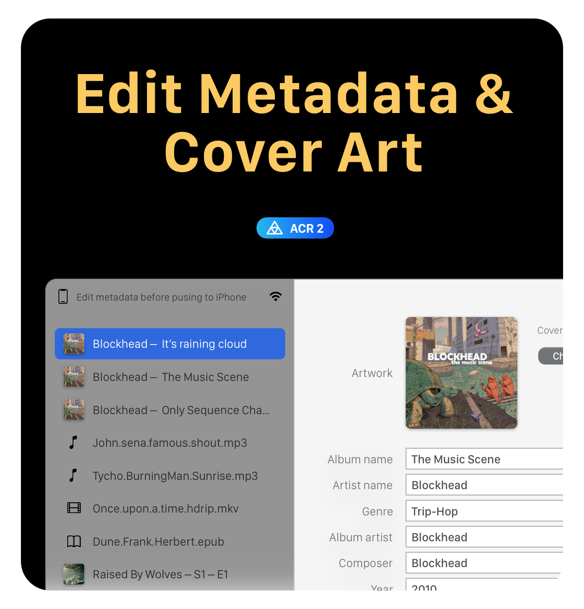 Built-in Metadata Editor