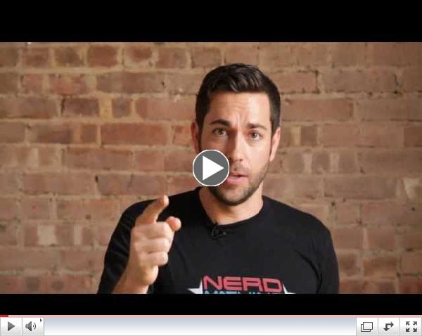 I Want My Nerd HQ - Zachary Levi