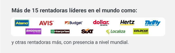 M_s de 15 rentadoras en el mundo
