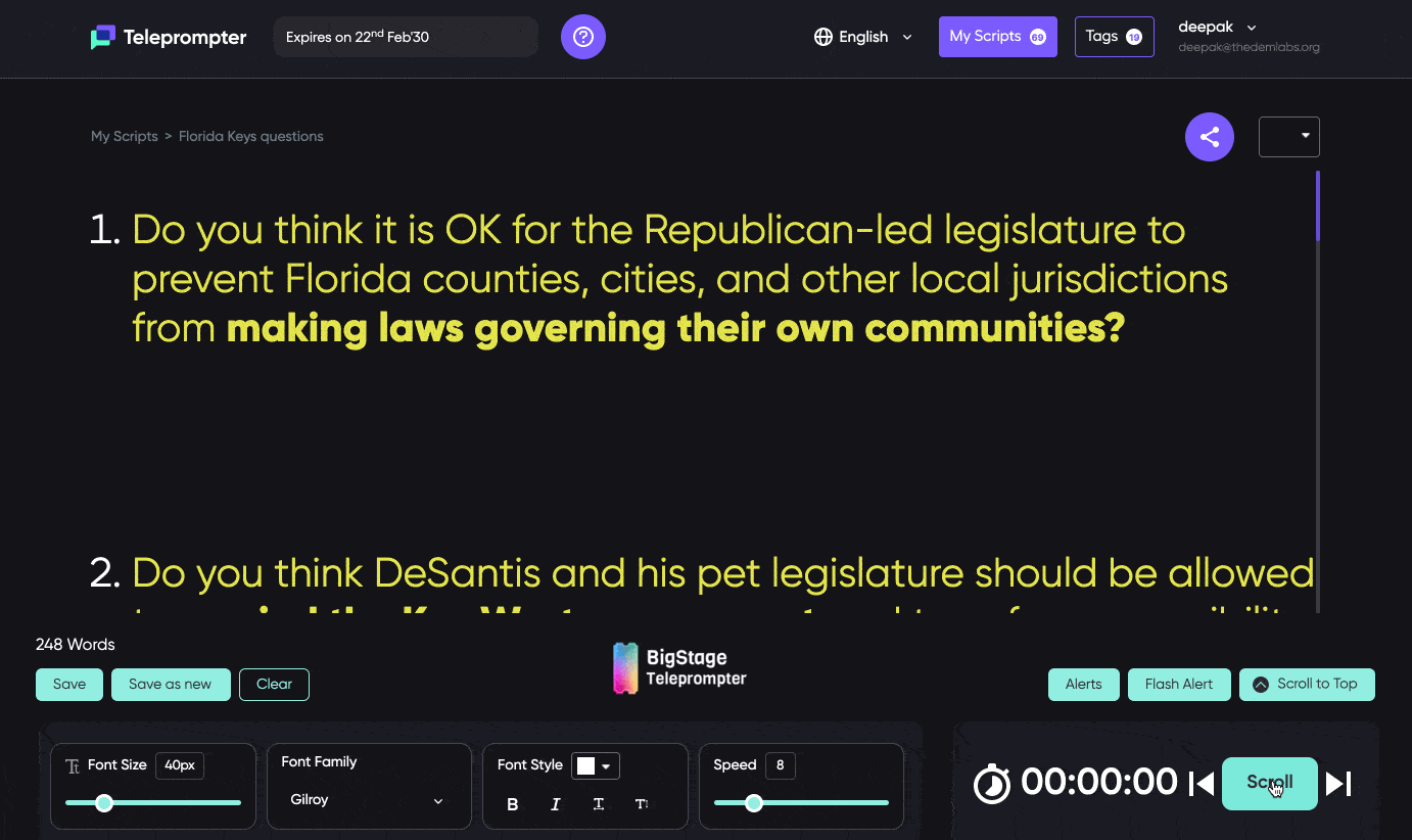 Keep your team of canvassers and supporters on the same talking points for maximum impact.