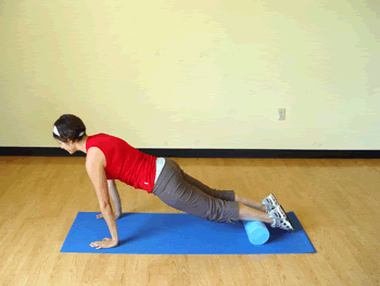 Home exercises for abs  Straight-Arm-Plank-on-Foam-Roller