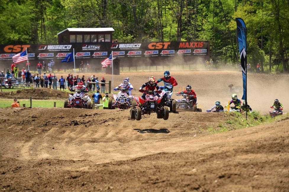 Joel Hetrick was able to grab the Moto 1 and 2 holeshot awards at Ironman Raceway.
