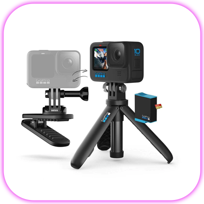 GoPro HERO10 Black sportkamera csomag tartozékokkal