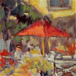 Hawaii Dining Al Fresco Morning Cafe Impressionist Oil Painting - Posted on Saturday, December 6, 2014 by Heidi Malott