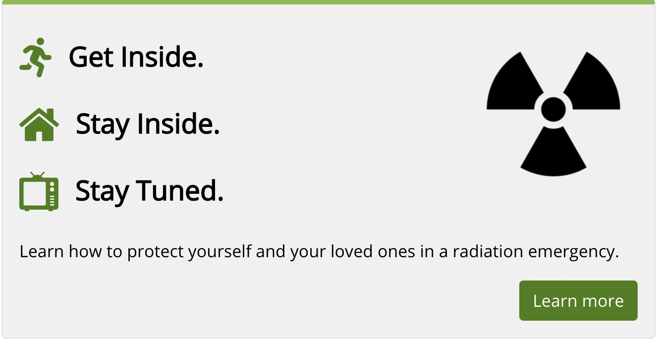 Image: misleading information about how to respond to a nuclear attack,  via https://www.cdc.gov/nceh/radiation/emergencies/index.htm