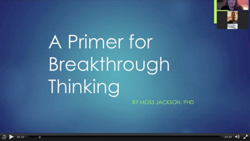 Moss Jackson Primer for Breakthrough Thinking