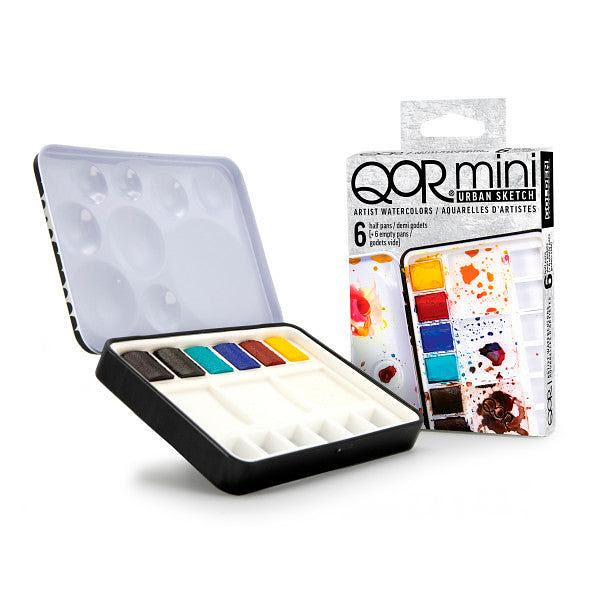 QoR Mini Watercolor 6-Color Half Pan Sets