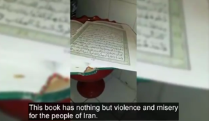 Video: Iranian burns Qur’an, says “We are hostages of this book…This book has nothing but violence and misery”