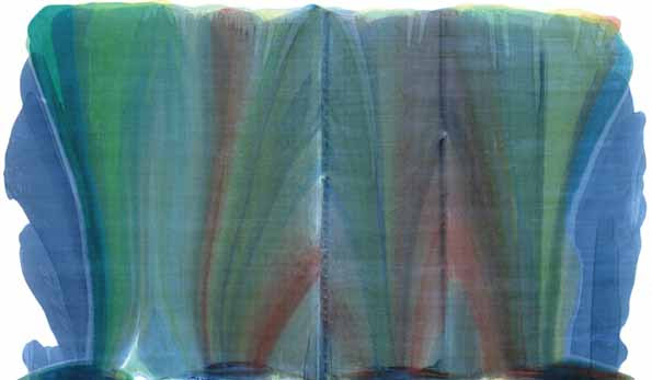 Morris Louis. Blue Veil, c. 1958–1959. Acrylic Resin Paint on Canvas, 93.2" × 158.5".