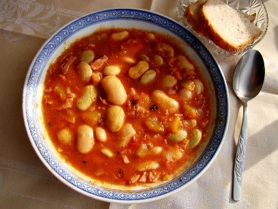 Bowl of bean stew