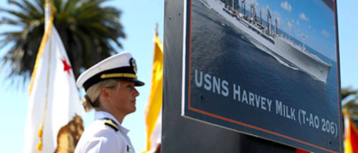 US Navy Launches Ship After Gay Rights Leader