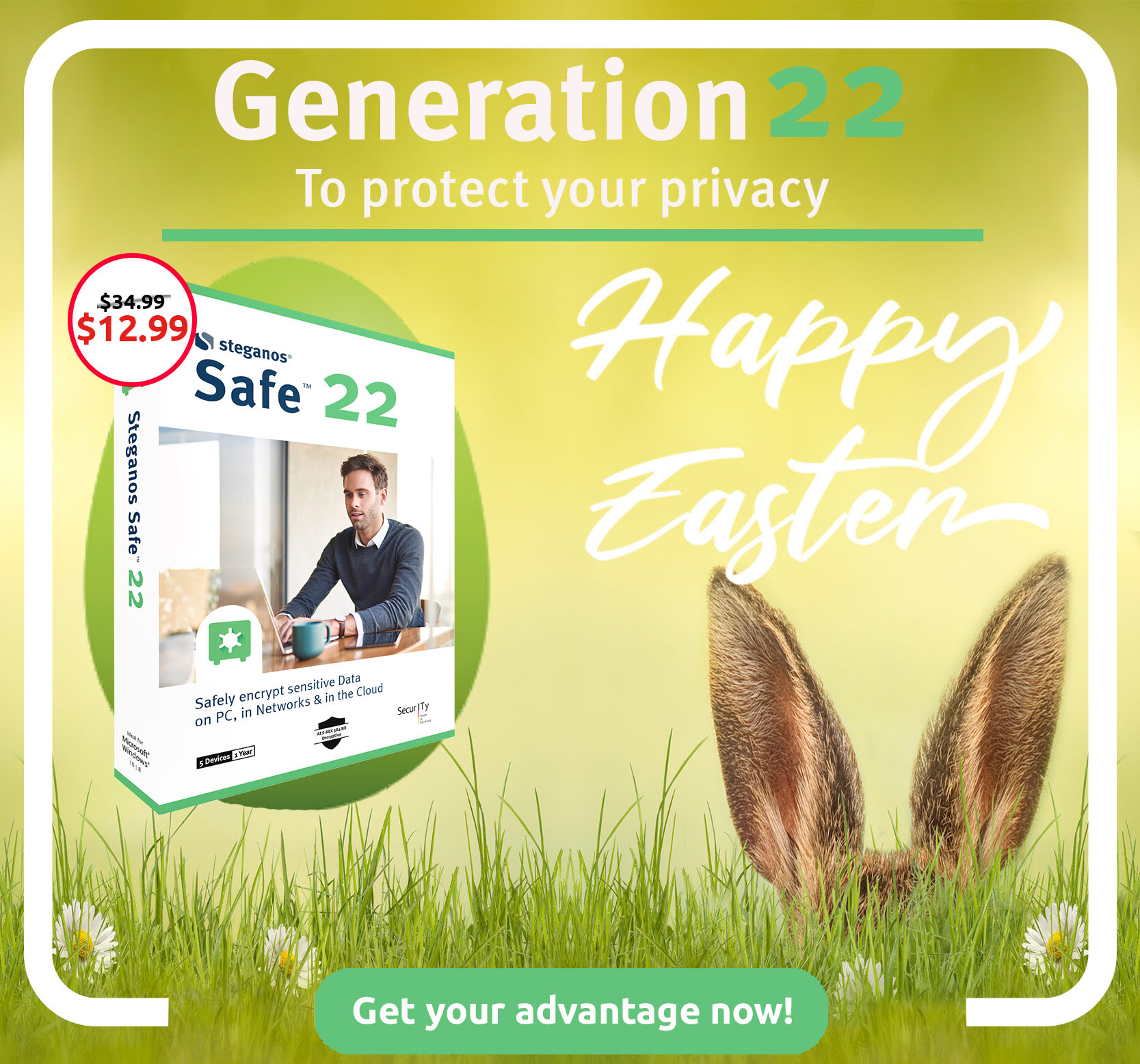 EASTER SALE: 60% Off on Steganos Safe 22