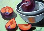 Plums and bowls - Posted on Friday, April 3, 2015 by Dipali Rabadiya