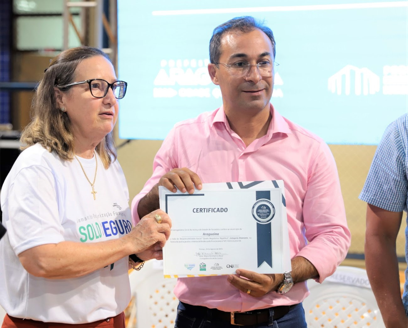 Araguaína alcançou a pontuação mais alta, 150, dentre os requisitos do da Corregedoria Geral da Justiça do Tocantins e recebeu o Selo Diamante de Responsabilidade Social