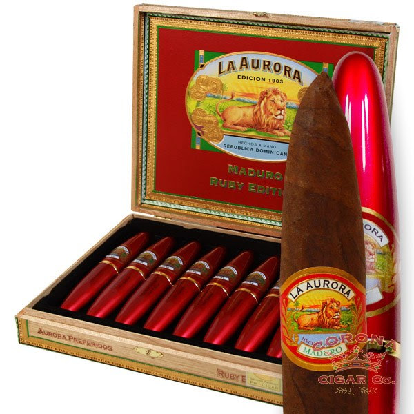 Image of La Aurora Preferido Tubo No. 2 Maduro Cigars