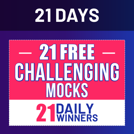 21 Days | 21 Free All India Mocks Challenge- Attempt SSC CGL Tier-1 Mock @1PM_50.1