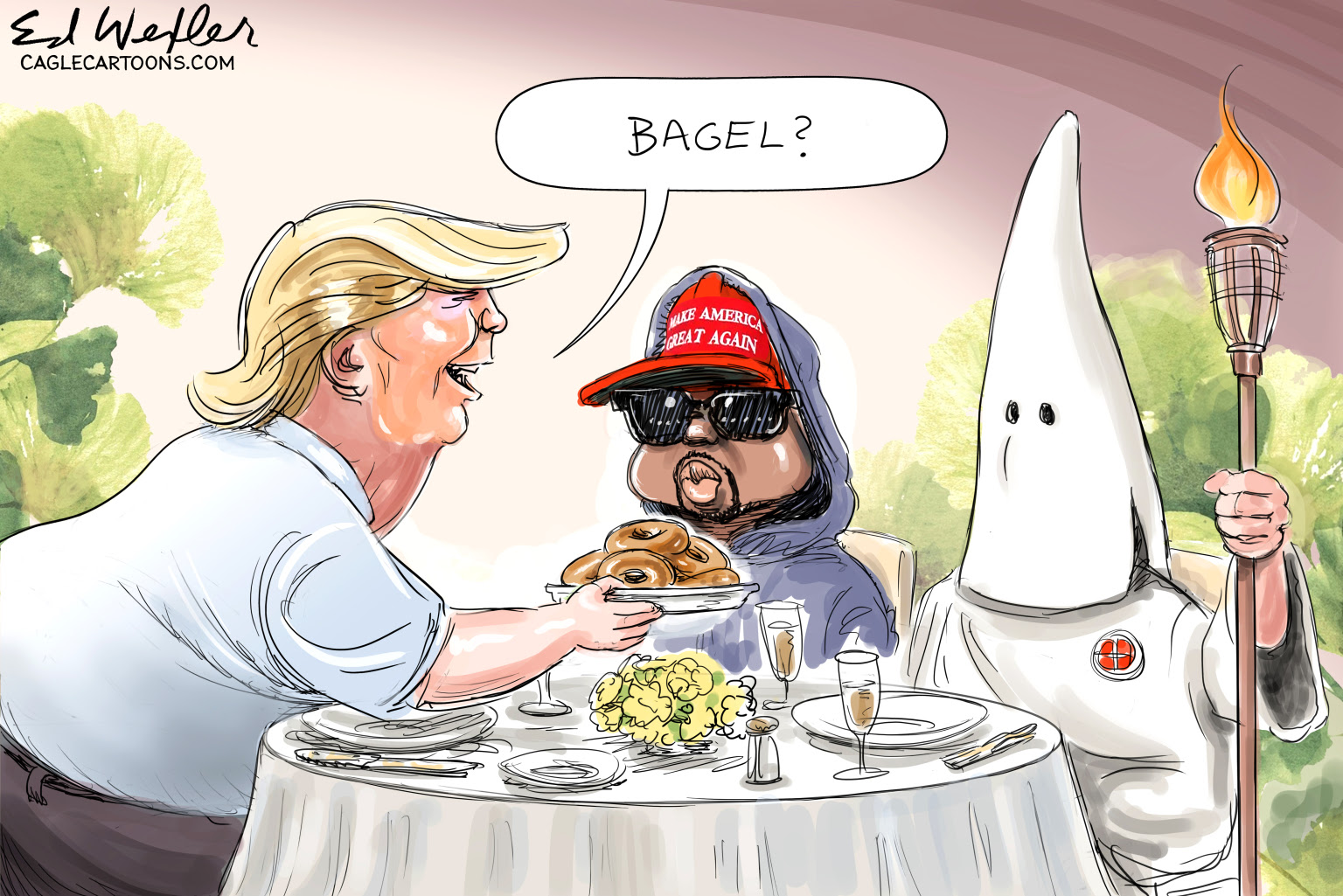 Trump GOP Kanye West Nick Fuentes spread hate and racism antisemitism