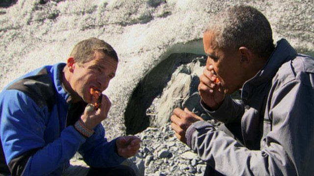 VIDEO: What did Bear give Barack to eat?
