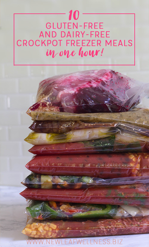 10 Gluten-Free Dairy Free Crockpot Freezer Meals in One Hour