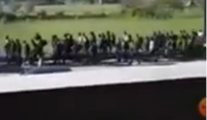 Video from Bosnia: Thousands of Muslim migrants scream “Allahu akbar” as they head to Western Europe