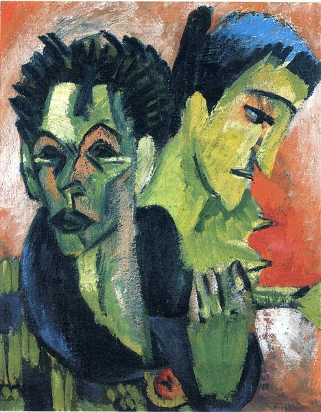 Double Self-Portrait - Ernst Ludwig Kirchner