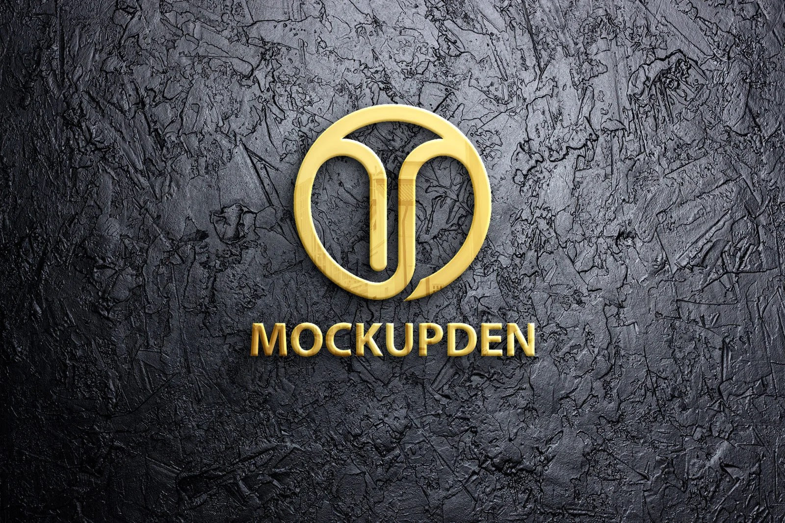 Free Gold Logo Mockup Vol 3 PSD Template Mockup Den