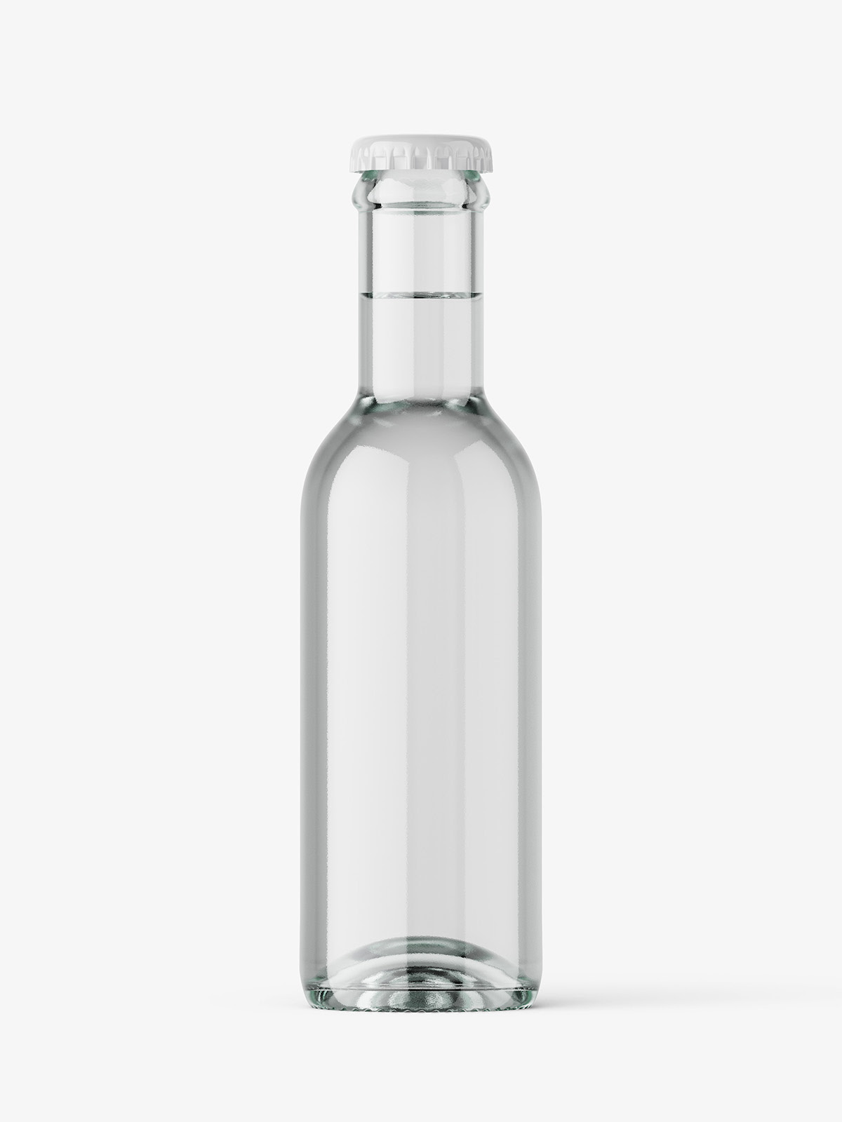 Clear glass bottle mockup Smarty Mockups