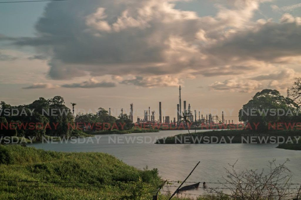 File photo: A view of the refinery along the Guaracara River in Gasparillo. Photo by Marvin Hamilton