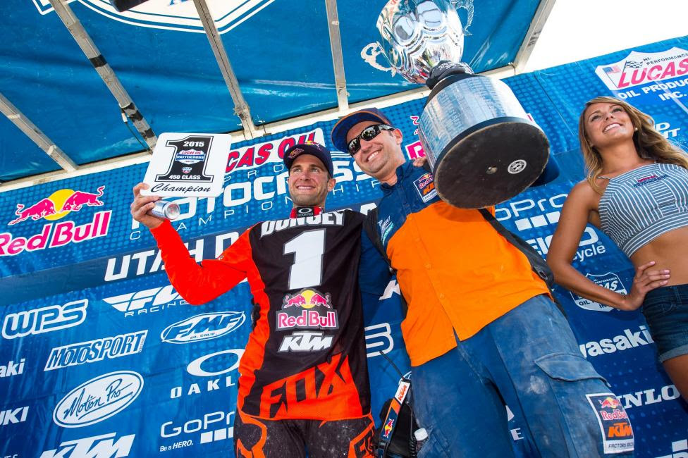 Dungey captured his third 450 Class title during the 2015 season.Photo: MX Sports Pro Racing / Simon Cudby