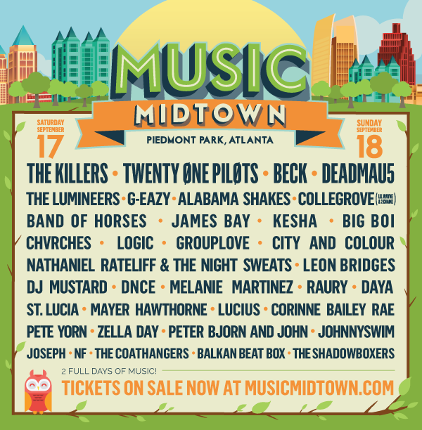 Music Midtown Festival in Atlanta at Piedmont Park