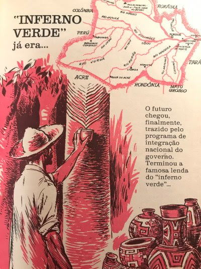 Publicidade governamental que convocou pessoas de todo o país para trabalhos nas obras do corredor viário da Transamazônica