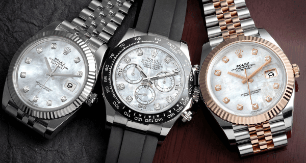 Rolex Datejust 41 and Rolex Daytona Mother of Pearl Dials