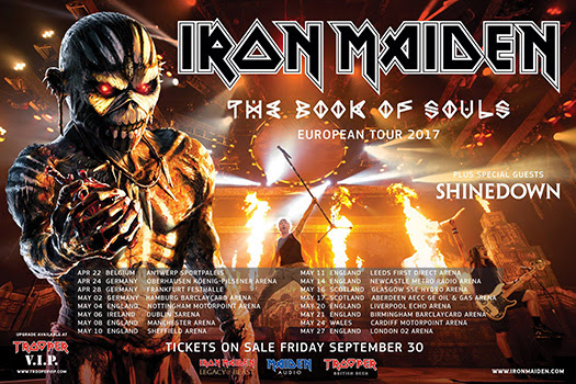 Iron Maiden On Tour banner