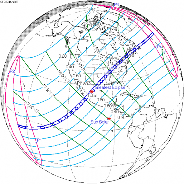 Here’s the Path of the 2024 U.S. Total Solar Eclipse