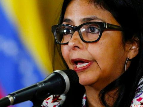 La ministra del Poder Popular para las Relacionas Exteriores, Delcy Rodríguez.