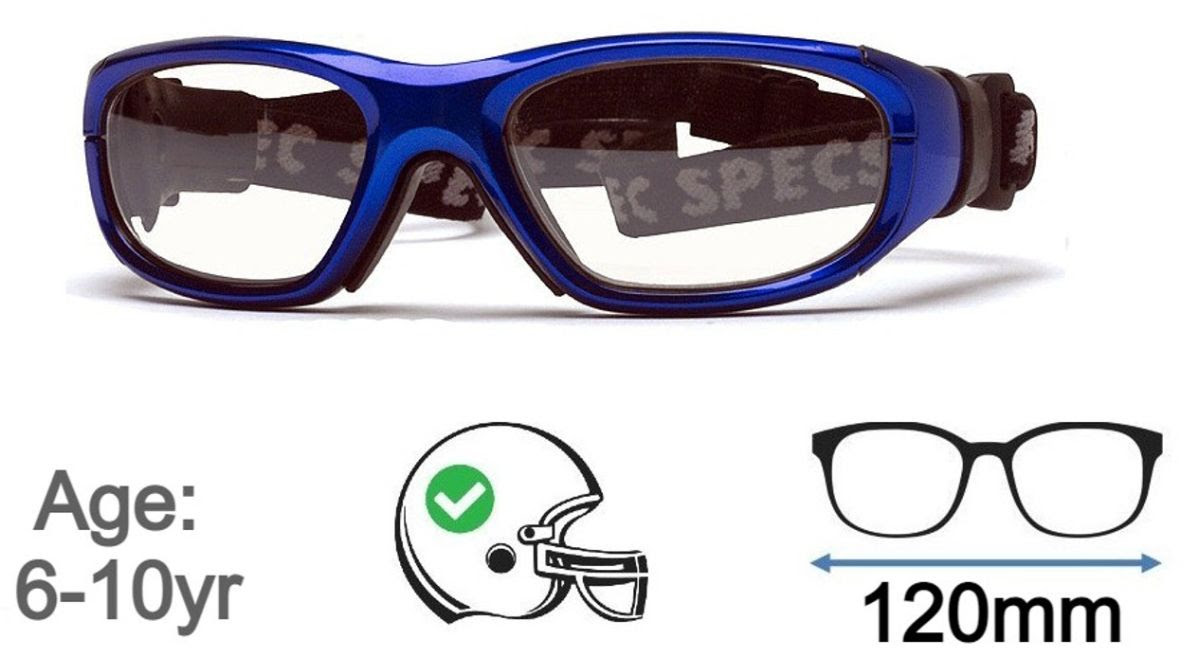 Rec Specs Liberty Sport Glasses Maxx 21 Goggles- Bright Blue/Black- Size 51 (Prescription Available)