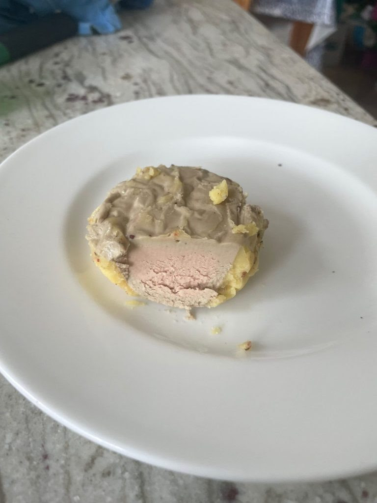 Foie gras sample.
