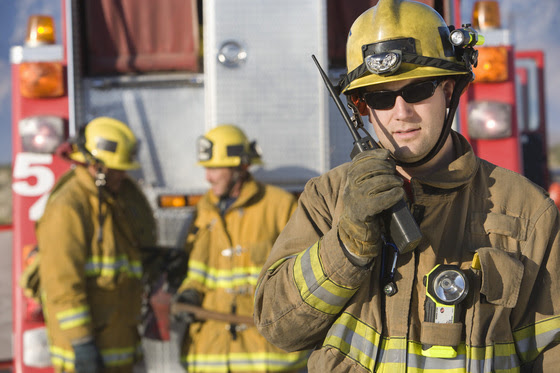 firefighter w/radio
