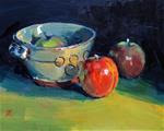 Small bowl with apples - Posted on Wednesday, December 17, 2014 by David Morris