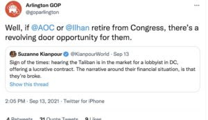 Arlington, Virginia GOP slammed as ‘racist’ for calling out anti-Americanism of AOC and Ilhan Omar