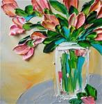 Pink Tulips - Posted on Sunday, December 21, 2014 by Jan Ironside