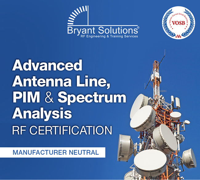 Bryant Solutions Advanced Antenna Line, PIM & Spectrum Analysis RF Certification