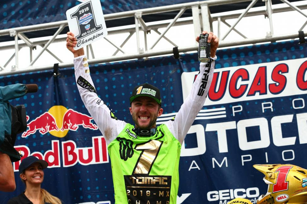 Tomac is the first rider to win back-to-back titles since Ricky Carmichael in 2005-2006.